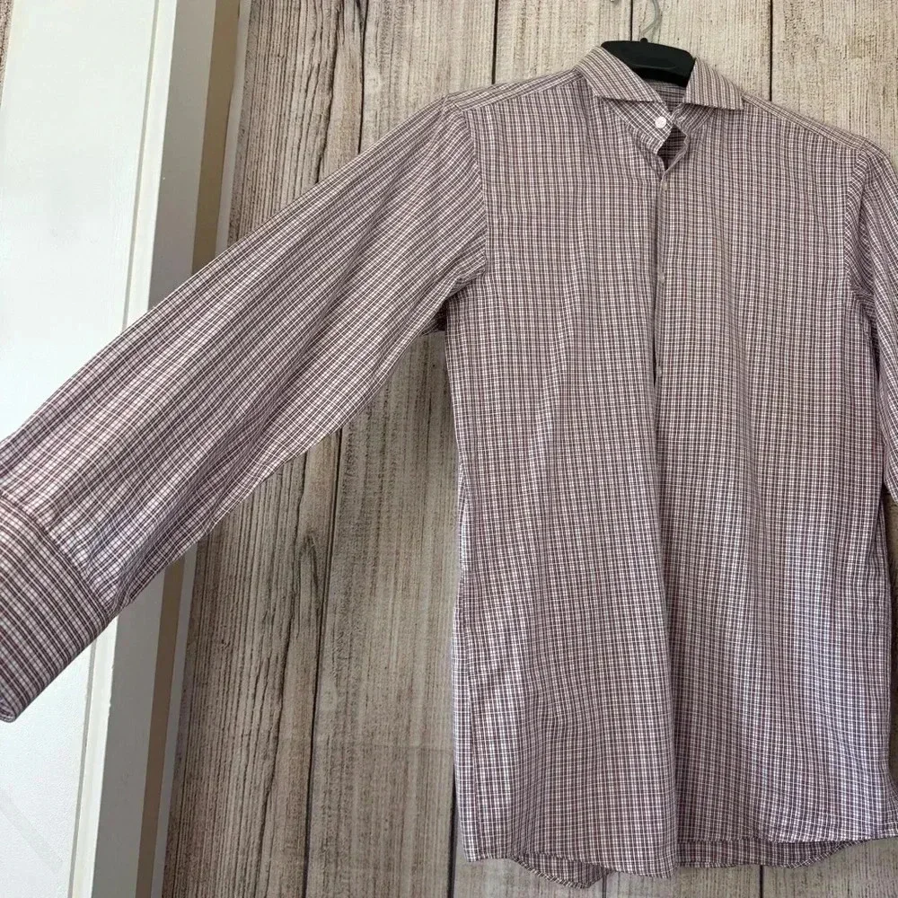 Hugo Boss Mens Sharp Fit Button Up shirt size 15 (32/33)